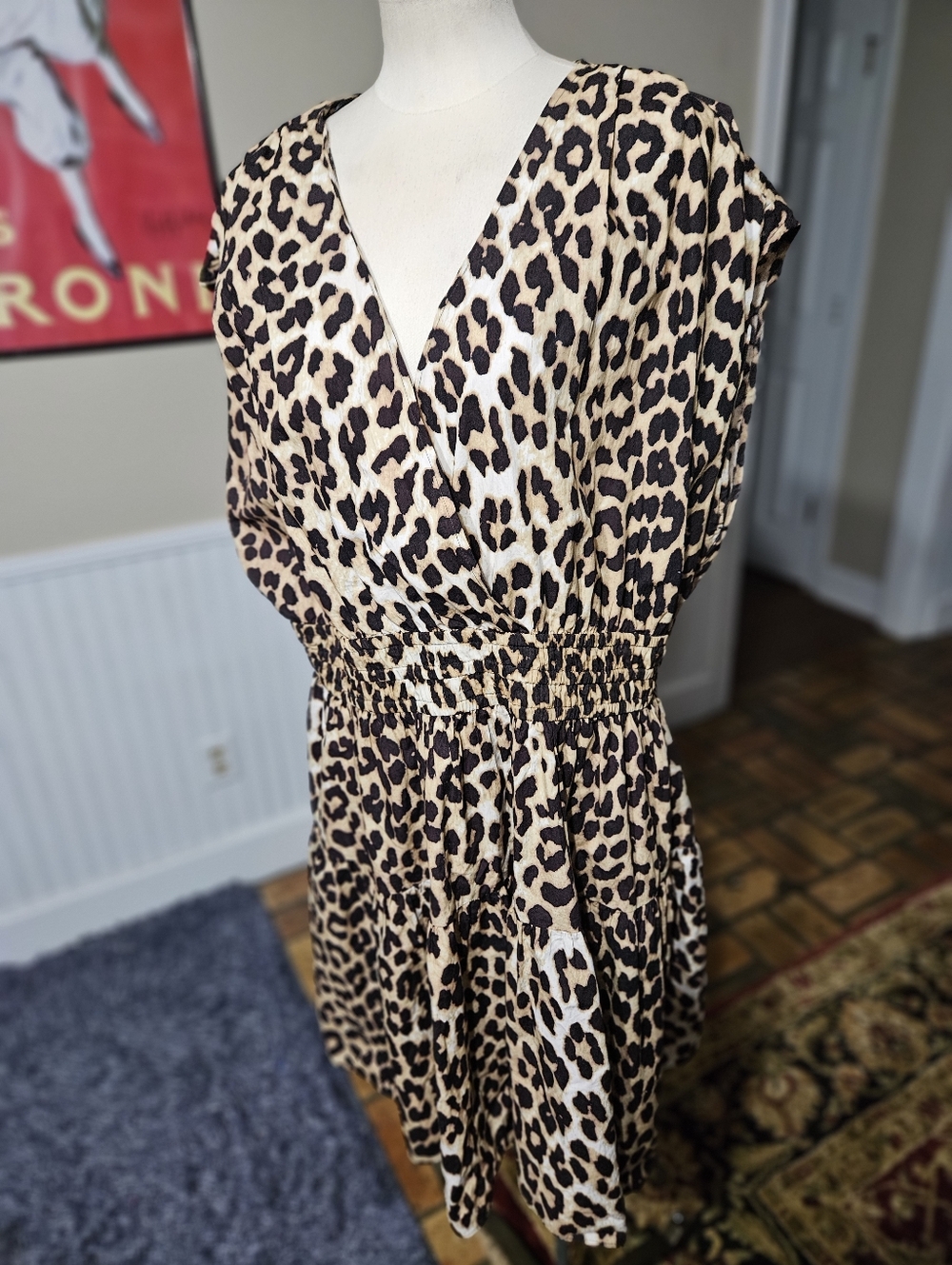 H&M Leopard Print Dress XL - Picture 2 of 4